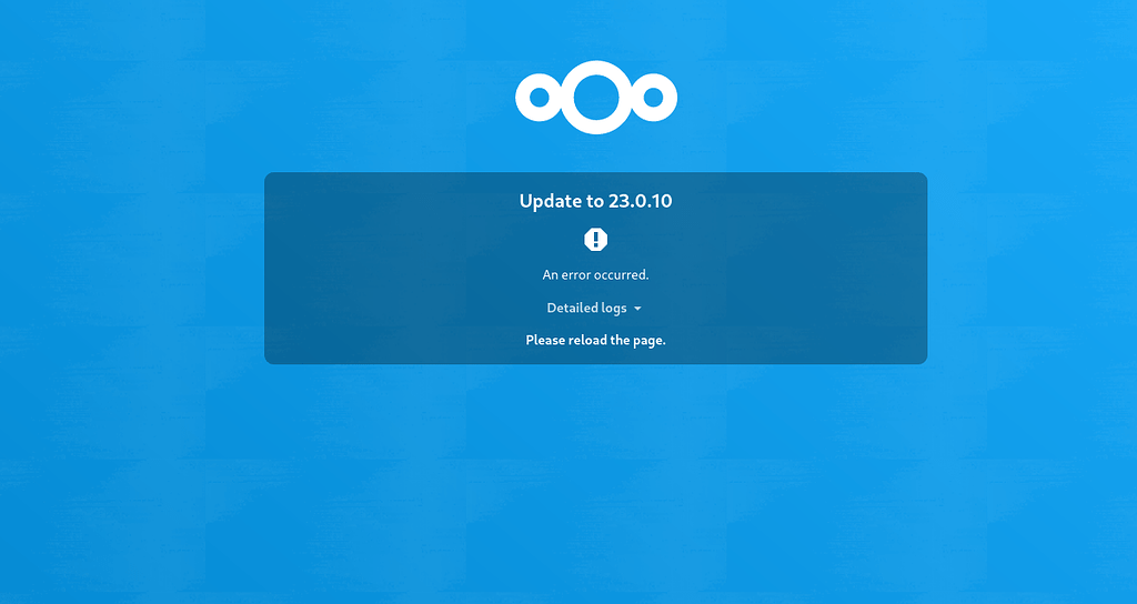 Owncloud upgrade error Help with Setup/Upgrade MailinaBox Forum