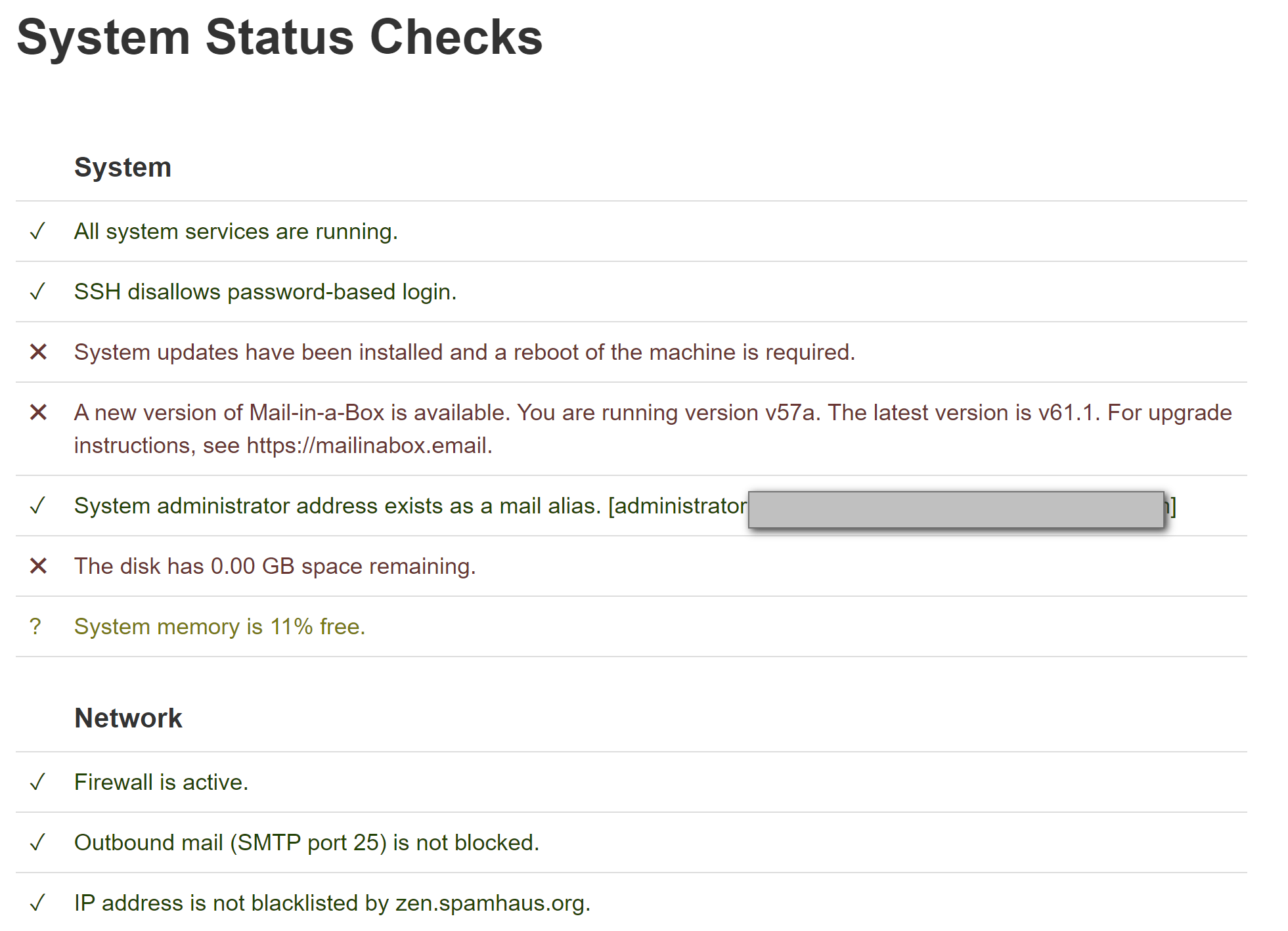 internal database error mailbird